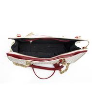 POLLINI Heritage Classic Sac cabas &agrave; main, avec bandouli&egrave;re Ivoire / lac - Sacs pour Femme - 5