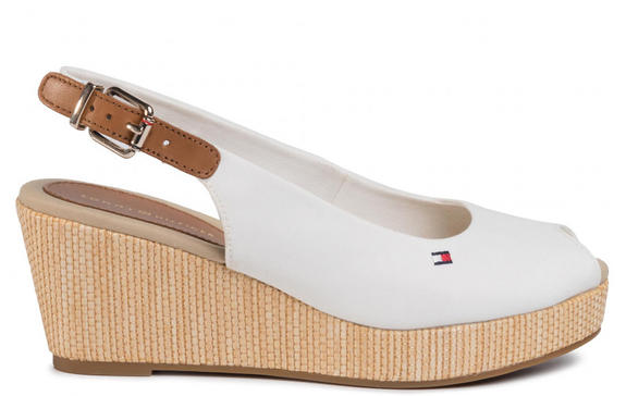 TOMMY HILFIGHER Elba Sandales compens&eacute;es ivoire - Chaussures Femme