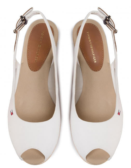 TOMMY HILFIGHER Elba Sandales compens&eacute;es ivoire - Chaussures Femme