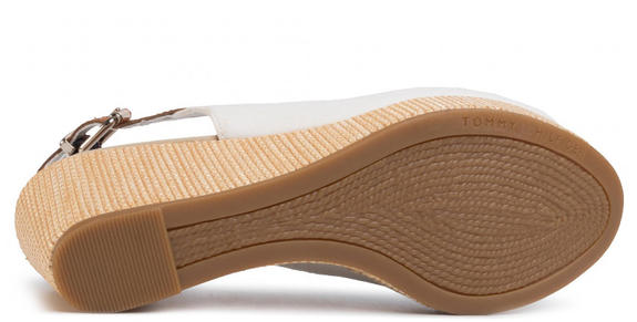 TOMMY HILFIGHER Elba Sandales compens&eacute;es ivoire - Chaussures Femme
