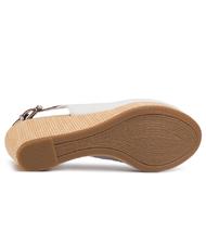 TOMMY HILFIGER TOMMY HILFIGHER Elba Sandales compens&eacute;es ivoire - Chaussures Femme - 7