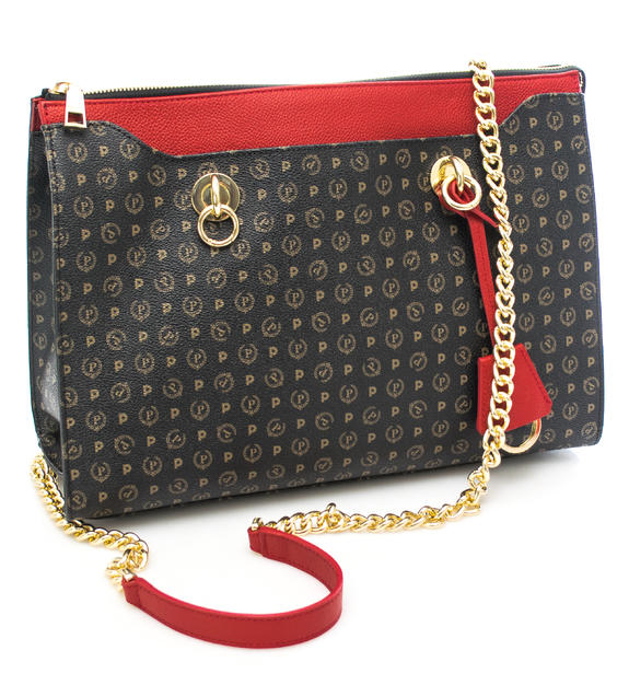 Heritage Classic Sac cabas &agrave; main, avec bandouli&egrave;re laque noire - Sacs pour Femme