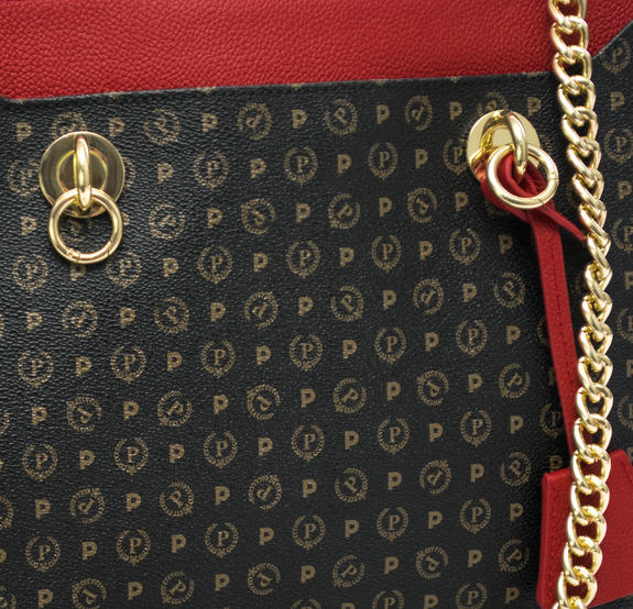 Heritage Classic Sac cabas &agrave; main, avec bandouli&egrave;re laque noire - Sacs pour Femme