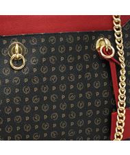 POLLINI Heritage Classic Sac cabas &agrave; main, avec bandouli&egrave;re laque noire - Sacs pour Femme - 4