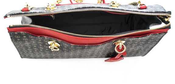 Heritage Classic Sac cabas &agrave; main, avec bandouli&egrave;re laque noire - Sacs pour Femme