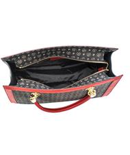 POLLINI Cartable classique  Heritage Sac &agrave; main ou &agrave; bandouli&egrave;re laque noire - Sacs pour Femme - 5