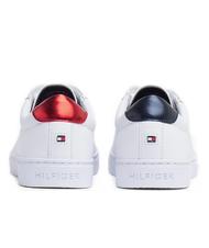 TOMMY HILFIGER  ESSENTIAL CUPSOLE, Sneakers en cuir RWB - Chaussures Femme - 4