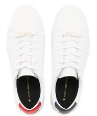 TOMMY HILFIGER  ESSENTIAL CUPSOLE, Sneakers en cuir RWB - Chaussures Femme - 3