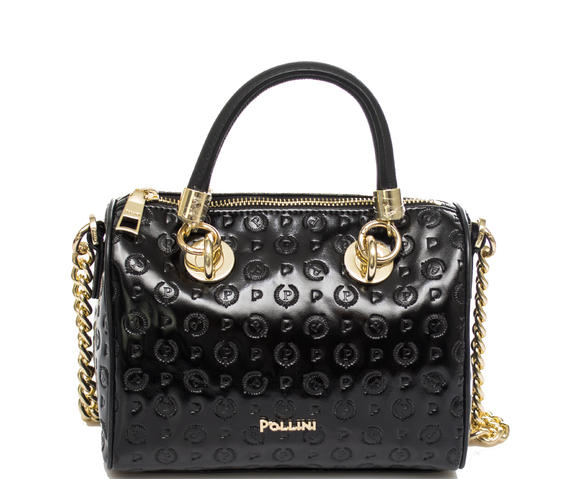  HERITAGE VERNICE Mini sac bowling avec bandouli&egrave;re Noir - Sacs pour Femme