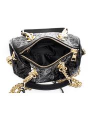 POLLINI  HERITAGE VERNICE Mini sac bowling avec bandouli&egrave;re Noir - Sacs pour Femme - 5