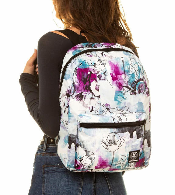 ZAINO PIGHEVOLE PACK Sac &agrave; dos imprim&eacute; PEINTURE ET FLEUR - Sacs &agrave; dos pour l'&Eacute;cole & les Loisirs
