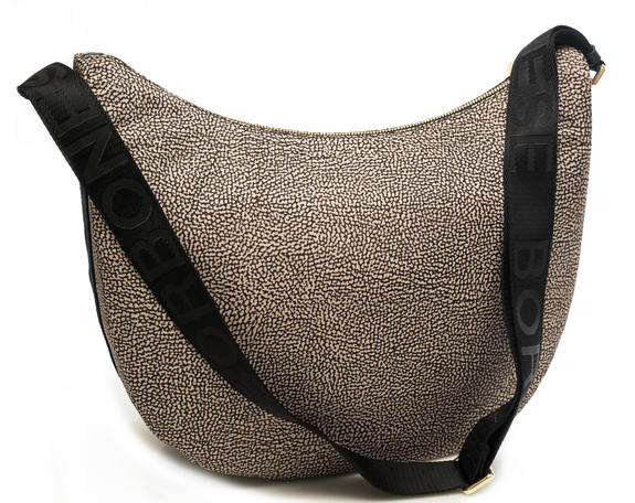 BORBONAIS Sac Hobo LUNA, moyen OP / NATUREL / NOIR - Sacs pour Femme