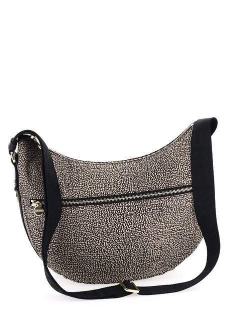 BORBONAIS LUNA Sac à bandoulière en tissu jet op OP / NATUREL / NOIR - Sacs pour Femme