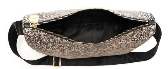 BORBONAIS LUNA Sac à bandoulière en tissu jet op OP / NATUREL / NOIR - Sacs pour Femme