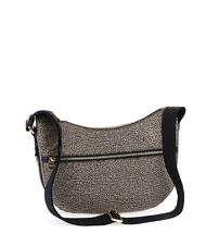 BORBONESE BORBONAIS Sac Hobo LUNA, petit OP / NATUREL / NOIR - Sacs pour Femme - 2