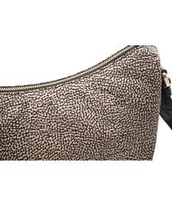 BORBONESE BORBONAIS Sac Hobo LUNA, petit OP / NATUREL / NOIR - Sacs pour Femme - 5