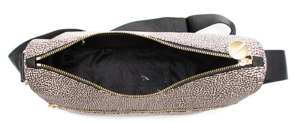 BORBONAIS Sac Hobo LUNA, petit OP / NATUREL / NOIR - Sacs pour Femme