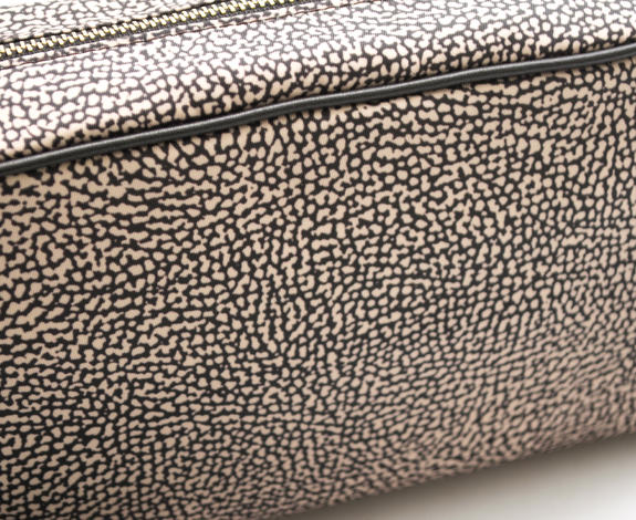 BORBONAIS Mini sac &agrave; bandouli&egrave;re, en tissu OP / NATUREL / NOIR - Sacs pour Femme