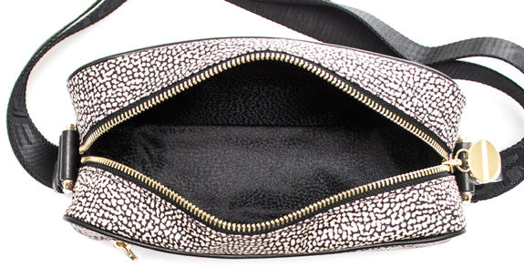 BORBONAIS Mini sac &agrave; bandouli&egrave;re, en tissu OP / NATUREL / NOIR - Sacs pour Femme