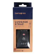 SAMSONITE  Sangle de bagage GLOBAL TRAVEL TSA, avec combinaison NOIR - Accessoires Voyage - 5