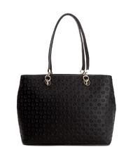 POLLINI Heritage Embossed Sac port&eacute; &eacute;paule, avec anses interchangeables Noir - Sacs pour Femme - 3