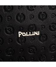 POLLINI Heritage Embossed Sac port&eacute; &eacute;paule, avec anses interchangeables Noir - Sacs pour Femme - 4