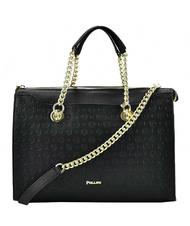 POLLINI Heritage Embossed Sac port&eacute; &eacute;paule / sac bandouli&egrave;re Noir - Sacs pour Femme - 5
