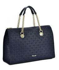 POLLINI Heritage Embossed Sac port&eacute; &eacute;paule / sac bandouli&egrave;re bleu - Sacs pour Femme - 3