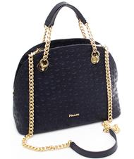 POLLINI Heritage Embossed Sac &agrave; main bandouli&egrave;re bleu - Sacs pour Femme - 2