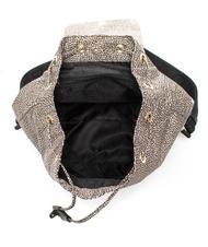 BORBONESE BORBONAIS Sac &agrave; dos moyen en tissu OP / NATUREL / NOIR - Sacs pour Femme - 4