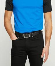 ARMANI EXCHANGE LOGO Ceinture r&eacute;versible NOIR / MARRON FONCE - Ceintures - 3