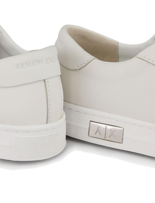  Baskets en cuir femme BLANC BLANC - Chaussures Femme
