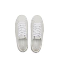 ARMANI EXCHANGE  Baskets en cuir femme BLANC BLANC - Chaussures Femme - 5