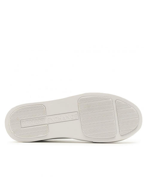  Baskets en cuir femme BLANC BLANC - Chaussures Femme