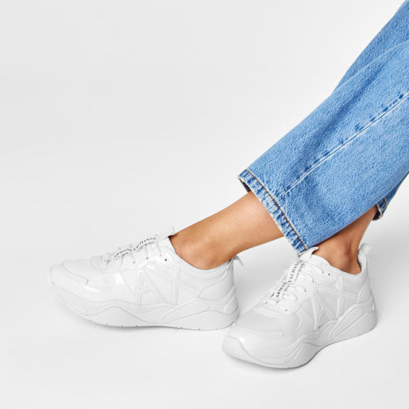 A|X Baskets &eacute;paisses OP BLANC - Chaussures Femme