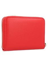 COCCINELLE  Mini portefeuille METALLIC SOFT en cuir ROUGE POLIS - Portefeuilles Femme - 3