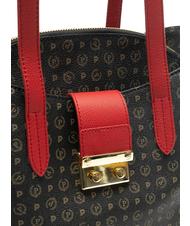 POLLINI  Sac &agrave; bandouli&egrave;re HERITAGE CLASSIC laque noire - Sacs pour Femme - 4