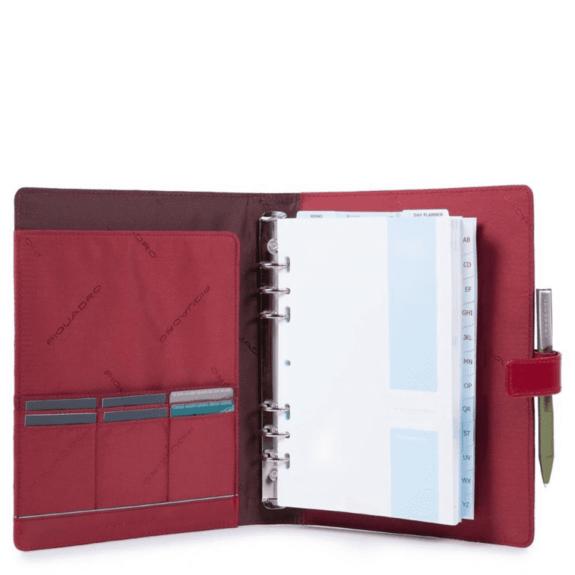  CELION Porte-bloc-notes avec agenda ROUGE - &Eacute;tui pour tablette & Organiseur