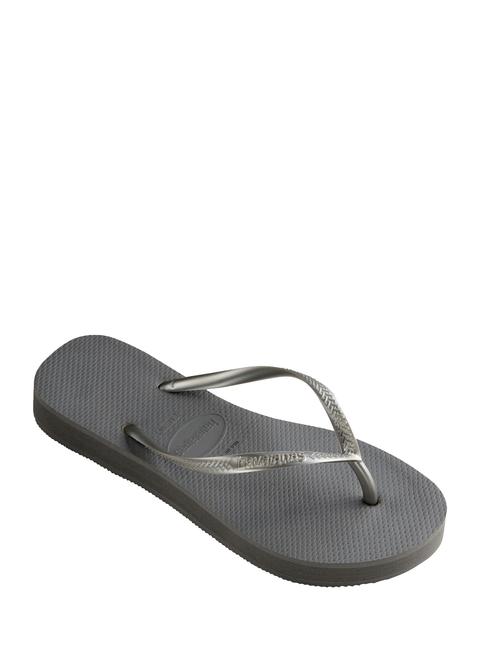 SLIM FLATFORM Tongs SLIM FLATFORM pour femmes acier / gris - Chaussures Femme