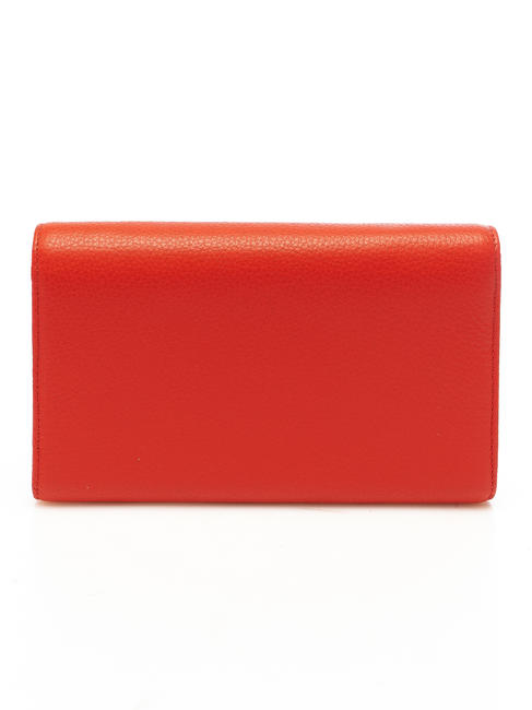 zaniah portafoglio pelle vitello Pochette ZANIAH avec bandouli&egrave;re ROUGE POLIS - Portefeuilles Femme