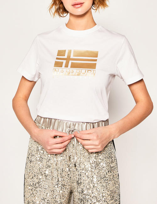 Napapijri SHYAMOLI T-shirt femme BRIGHT WHITE 002 - T-shirt