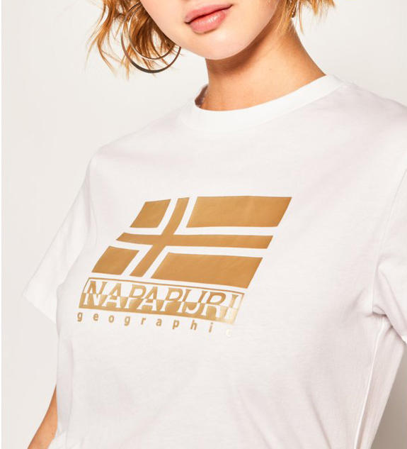 Napapijri SHYAMOLI T-shirt femme BRIGHT WHITE 002 - T-shirt
