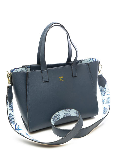  BREEZE Shoppin Bag &agrave; la main, avec bandouli&egrave;re bleu - Sacs pour Femme