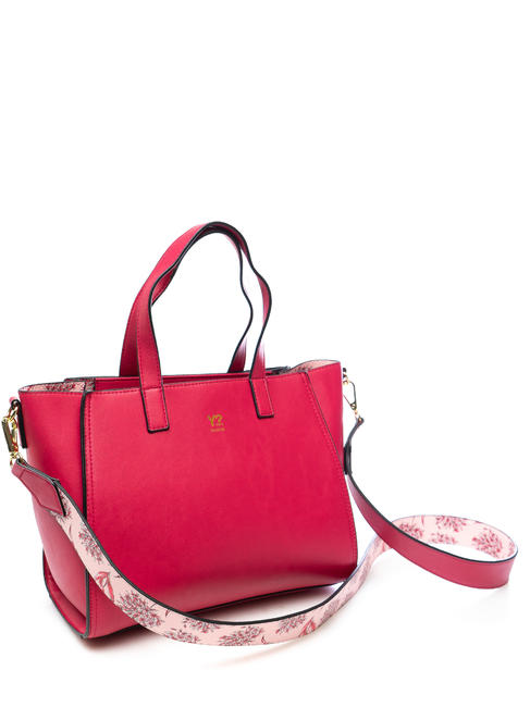  BREEZE Shoppin Bag &agrave; la main, avec bandouli&egrave;re FUXIA - Sacs pour Femme