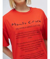 MANILA GRACE  T-shirt avec imprim&eacute; ROUGE - T-shirt - 3