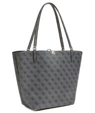 GUESS  ALBY TOGGLE 4G Shopping bag avec pochette CHARBON / NOIR - Sacs pour Femme - 3