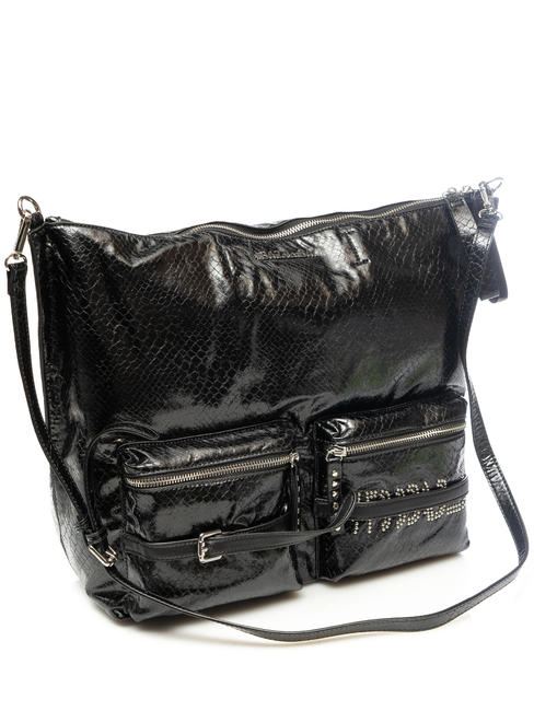  LIQUORICE Sac &agrave; main, avec bandouli&egrave;re Noir - Sacs pour Femme