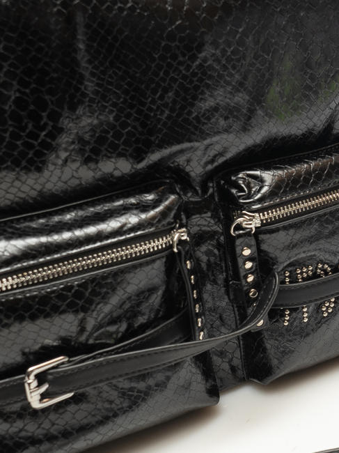 LIQUORICE Sac &agrave; main, avec bandouli&egrave;re Noir - Sacs pour Femme
