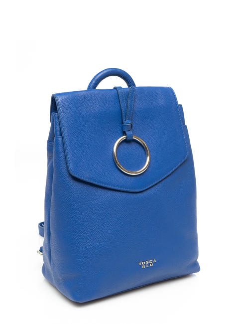  BIANCOSPINO Sac &agrave; dos en cuir bleu &eacute;lectrique - Sacs pour Femme