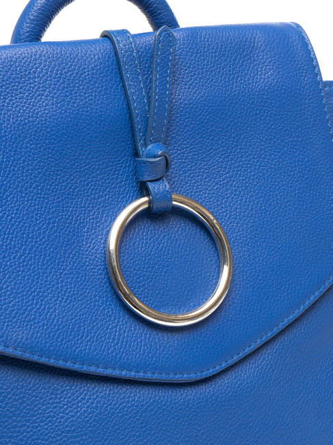  BIANCOSPINO Sac &agrave; dos en cuir bleu &eacute;lectrique - Sacs pour Femme